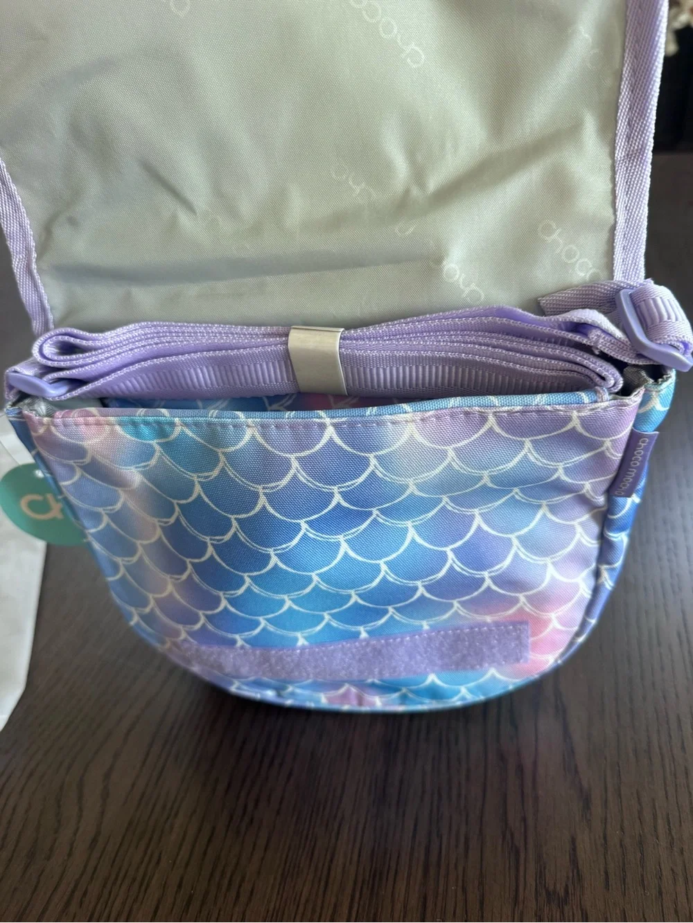 NWT Pastel Mermaid Scale Crossbody Bag - Lavender Blue Pink